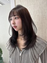 ジーナ 渋谷本店(Zina)&nbsp;地毛風グレージュ×レイヤーカット