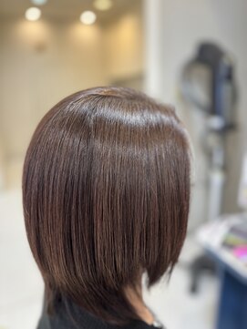 ヘアープレイスクリアライン 栄町店(hair place CLEAR LINE) 【ミディアムレイヤー】髪質改善/トステア/シルク架橋