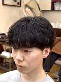 シャドウパーマ/シースルーマッシュ/韓国へア/メンズパーマ/柏