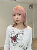 ホワイトピンク/ペールカラー/ピンクベージュ/ケアブリーチ/20代