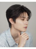 韓国センターパートコンマバングフェザーパーマニュアンスパーマ