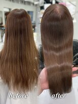 ハピネス 梅田茶屋町店(HAPPINESS)&nbsp;韓国風/レイヤーカット/顔周り/顔まわり/髪質改善/ベージュ