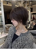 ココアベージュ/小顔/オリーブグレー/髪質改善/縮毛矯正/天神