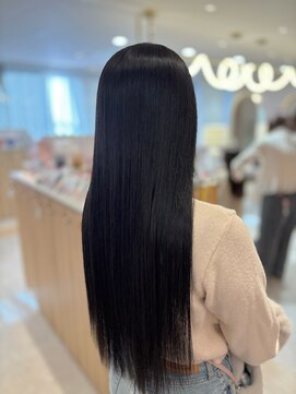 ほんのりグレーのブルーブラック12.10黒髪