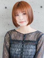 ニューヨークニューヨーク 樟葉店(NYNY) 切りっぱなしボブ/コーラルベージュ/透明感カラー/レイヤー