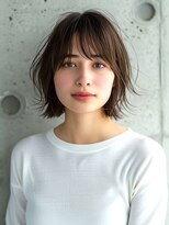 赤れんがアネックス(ANNEX)&nbsp;ショートボブ外ハネ20代30代40代イヤリングカラー大人可愛い