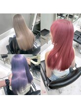 【ダブルカラー】新旬のハイトーンをこの街で。ダメージを抑えた最新技術で、理想の透明感と艶を再現。