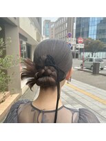 ミルクティ(Milk tea) ミディアムのヘアセット