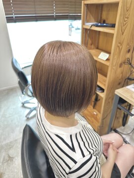 ダスティ 豊科駅前店(Dasty) ブリーチなしダブルカラー【赤み消しベージュ】