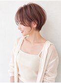 忙しいママに人気のピンクブラウンショート