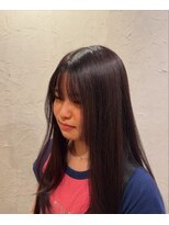 ポルム パプリカ(polum paprika)&nbsp;大人可愛い外ハネ艶カラーロングヘア10代20代30代40代