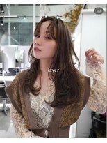 シェリ 天神(CHERIE)&nbsp;ロングレイヤースタイル［福岡/天神/美容室/顔周りレイヤー］
