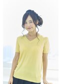 常盤台駅ビル内♪大人可愛い編み込みアレンジ☆