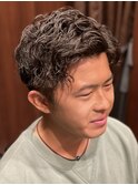 アップバングパーマ