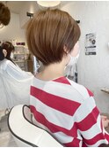 大人かわいい20代30代40代　丸みのあるマッシュショート