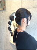 結婚式玉ねぎヘアアレンジ