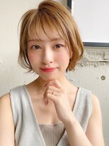 トゥーナ 表参道(tona) ハンサムショート・小顔カット・ペールベージュ・大人かわいい