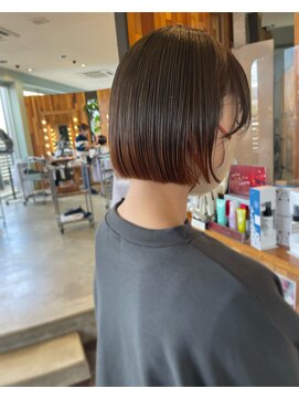 ヘアラウンジ アングゥ(hair lounge ungu) 裾コーラルカラー