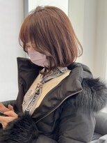 ビュー フクオカ(VIEW FUKUOKA)&nbsp;フェミニンで可愛いチェリーブラウンイメチェンボブ