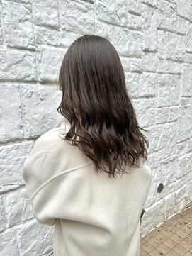 ラミ(L'ami) 大人透け感グレージュ/ブリーチなしダブルカラー