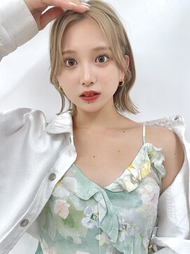 サンドシーン(sand scene) 20代30代40代丸みショートボブマッシュ前下がりレイヤー