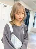 ミルクティーベージュダブルカラーケアブリーチインナーカラー