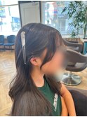 結んでも下ろしても可愛い顔まわりカット