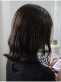 ダブルカラーミルクティーベージュカラーブルーブラックブリーチ