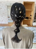 タイトポニーアレンジ