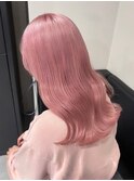 10305秋色ピンクヘアーラベンダーパープル透明感カラー韓国ヘア