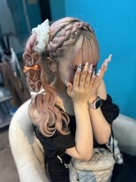 リエラ 新宿(RIERA)&nbsp;編みカチュ　サイドポニー