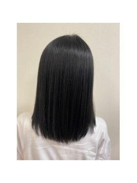 ラプチャー 上小田井(RAPTURE) 黒髪ネビージュワンレンストレート