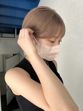 ミーム 原宿 表参道(meme) ☆ハイトーンブリーチミルクティーカラーホワイトベージュカラー