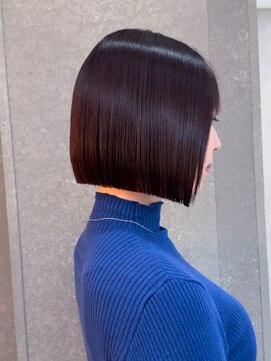 ロンド 表参道店(Lond) イメチェン外ハネボブ美髪ワイドバングレイヤー髪質改善縮毛矯正