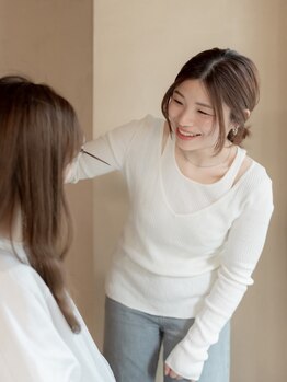 ナルーヘア(nalu hair)の写真/担当スタイリストがあなたの髪と向き合い、髪のお悩みやご要望をしっかりヒアリングして理想のスタイルへ。