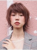 ショートウルフ/ミディアム/顔周りレイヤー