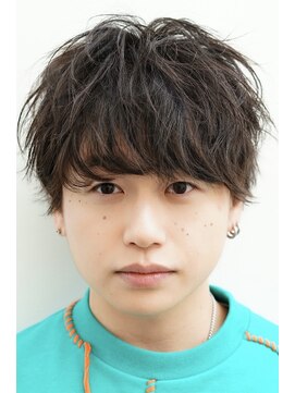 ゼンコー アオヤマ(ZENKO Aoyama) メンズカット波巻きパーマツイスパシャドウフェザー