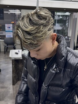 ニコ トウキョウ ロジック(nico TOKYO Logic) スキンフェードスパイキーショートパーマ短髪刈り上げ