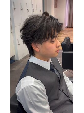 ルースト 京都四条大宮店(ROOST) センターパート/フェザーパーマ