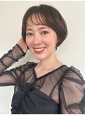 似合わせカット/ショートボブ/小顔ヘア/ダークアッシュp志木