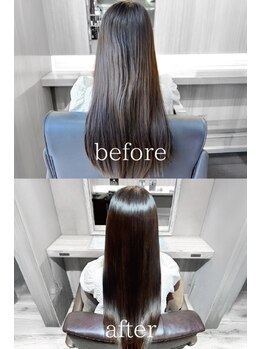ブランカ(blanca)の写真/髪質改善特化店舗で使用される「髪にドラマを」の薬剤&技術を使用。アイロンなしでも艶やかな美髪へ♪