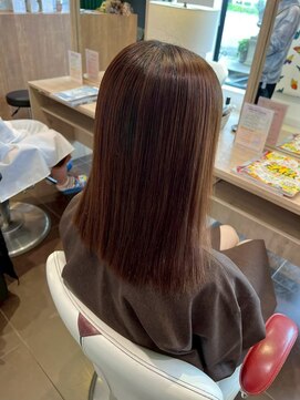 アース いわき店(HAIR&MAKE EARTH) 艶感ショコラブラウンストレート