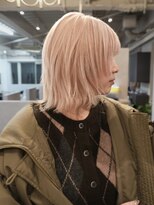 ジーレ 南堀江(jiire)&nbsp;レイヤーボブ×ホワイトブロンド
