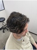 メッシュ×フェザーパーマ