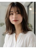 栄 髪質改善 美髪 艶髪 艶髪セミディ