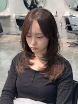 ジーニー 千葉(GENiE) 韓国レイヤーカット/顔周り/ショコラブラウン/【古荘竜生】