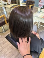 ペッツショコラ(PETZ chocolat) ミディアム ボブ レイヤーカット ベージュ