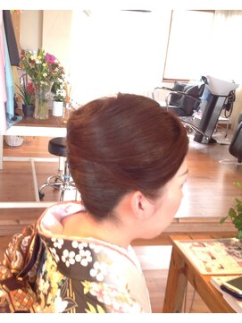 ブブグラスヘアー 着物アップ