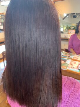 ピースリーヘア バイ カーサ(peathree.hair by CASA) 水素（酸熱）トリートメント×ミディアムストレート