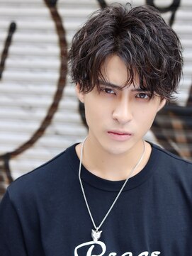 ネイビー(NAVY) グロッシースパイラルパーマ